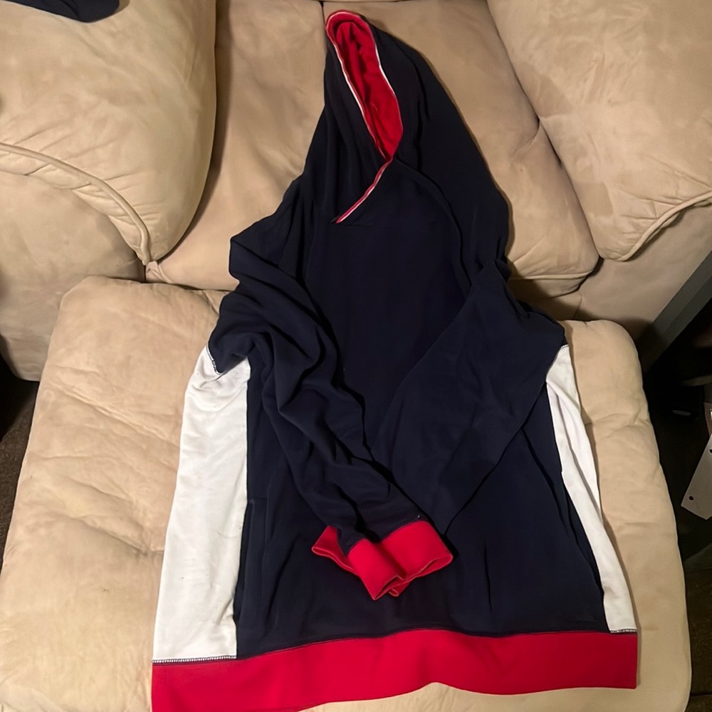 Hoodie - XL Express - Blue, Red & White
